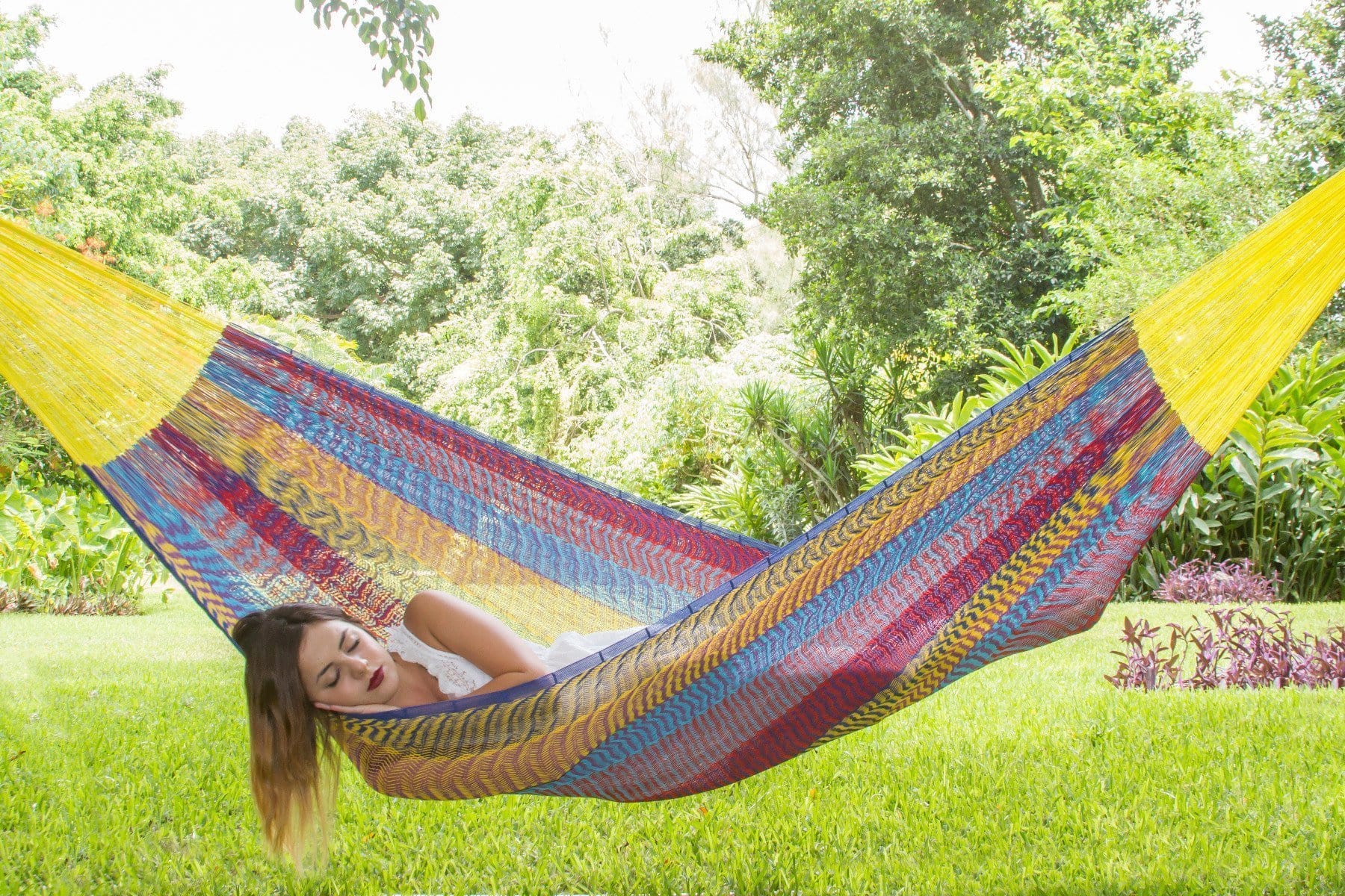 King Size Cotton Hammock in Confeti - JUST Hammocks