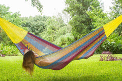 King Size Cotton Hammock in Confeti - JUST Hammocks