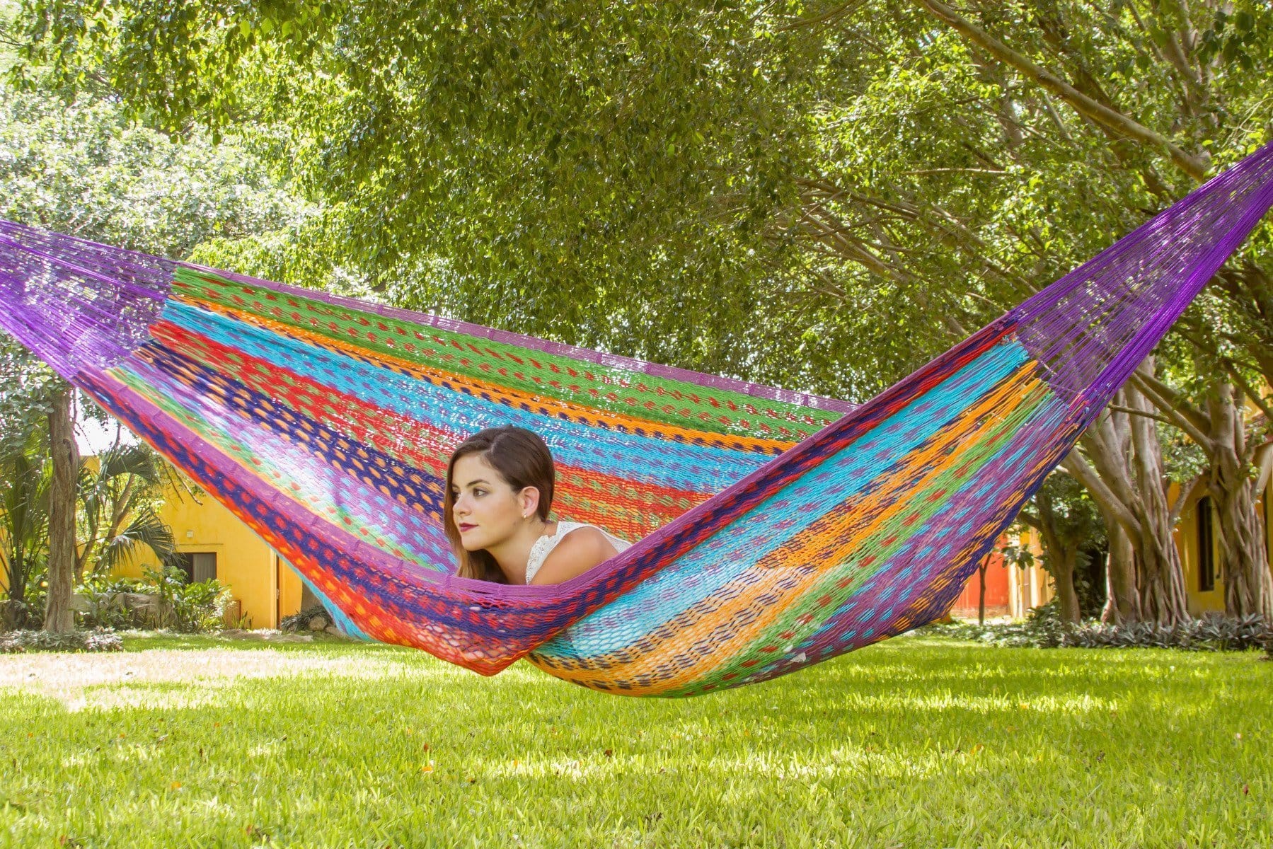 King Size Outdoor Cotton Hammock in Colorina - JUST Hammocks