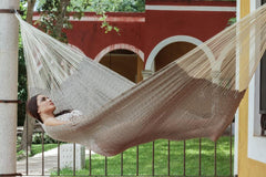 King Size Outdoor Cotton Hammock in Dream Sands - JUST Hammocks