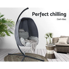 Gardeon Outdoor Furniture Egg Hammock Hanging Swing Chair Pod Lounge Chairs - JUST Hammocks