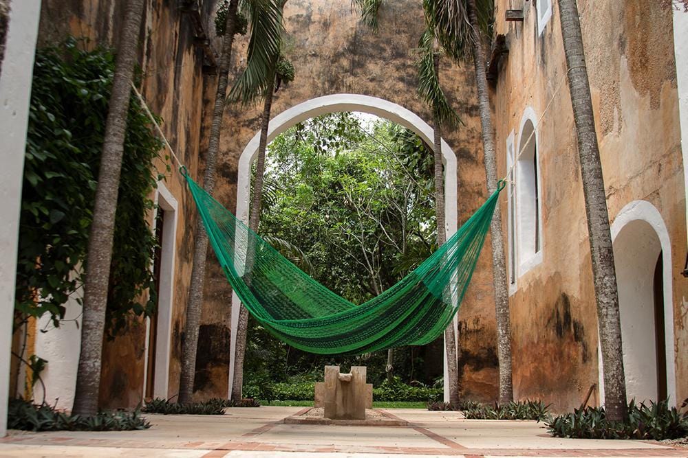 Queen Size Cotton Hammock in Jardin - JUST Hammocks