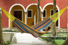 Queen Size Outdoor Cotton Hammock in Confeti - JUST Hammocks