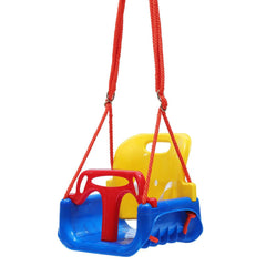 Adjustable Safe Bucket Baby Swing Seat with Seat Belt Kids Outdoor Yard Play - JUST Hammocks