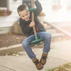 Tree Climbing Rope and Kids Outdoor Swing with Foot Hold Platforms - JUST Hammocks