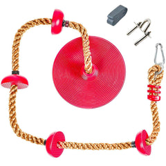 Tree Climbing Rope and Kids Outdoor Swing with Foot Hold Platforms - JUST Hammocks