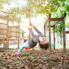 Tree Climbing Rope and Kids Outdoor Swing with Foot Hold Platforms - JUST Hammocks
