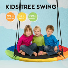 Tree Swing Flower Shape Outdoor Hammock Chair Kids Play Equipment Yard Toy - JUST Hammocks