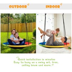 Tree Swing Flower Shape Outdoor Hammock Chair Kids Play Equipment Yard Toy - JUST Hammocks