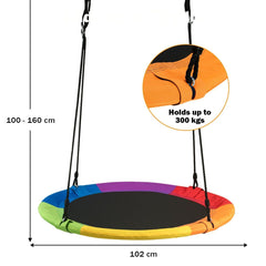 Tree Swing Flower Shape Outdoor Hammock Chair Kids Play Equipment Yard Toy - JUST Hammocks