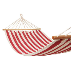 Hammock Cotton Hanging Bed Spreader Bar Red