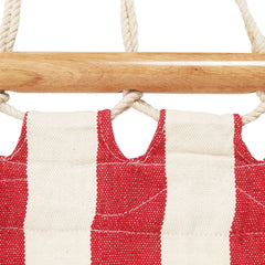 Hammock Cotton Hanging Bed Spreader Bar Red