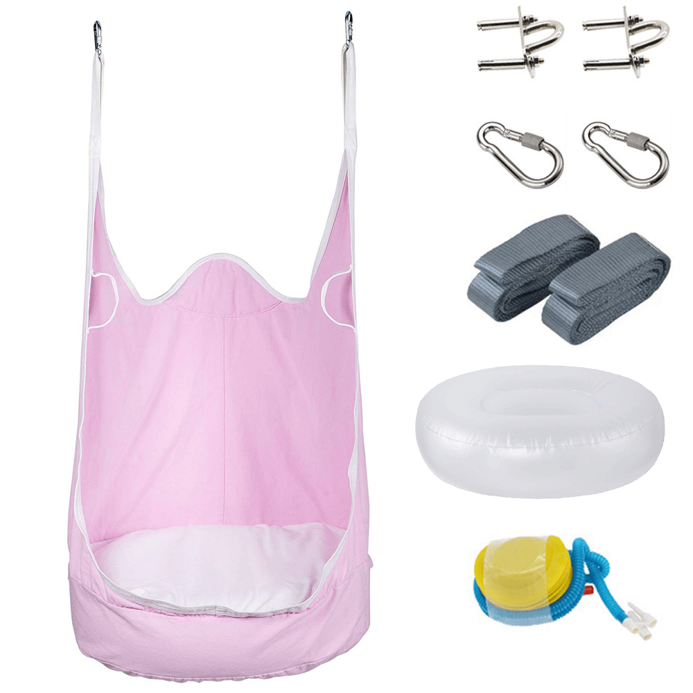 Large Kids Swing Hammock Pod Chair Rope Hanging Seat Nest Indoor Outdoor - JUST Hammocks