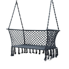 Gardeon Hammock Chair Patio 2 Person Swing Camping Hammocks Indoor Portable Grey - JUST Hammocks