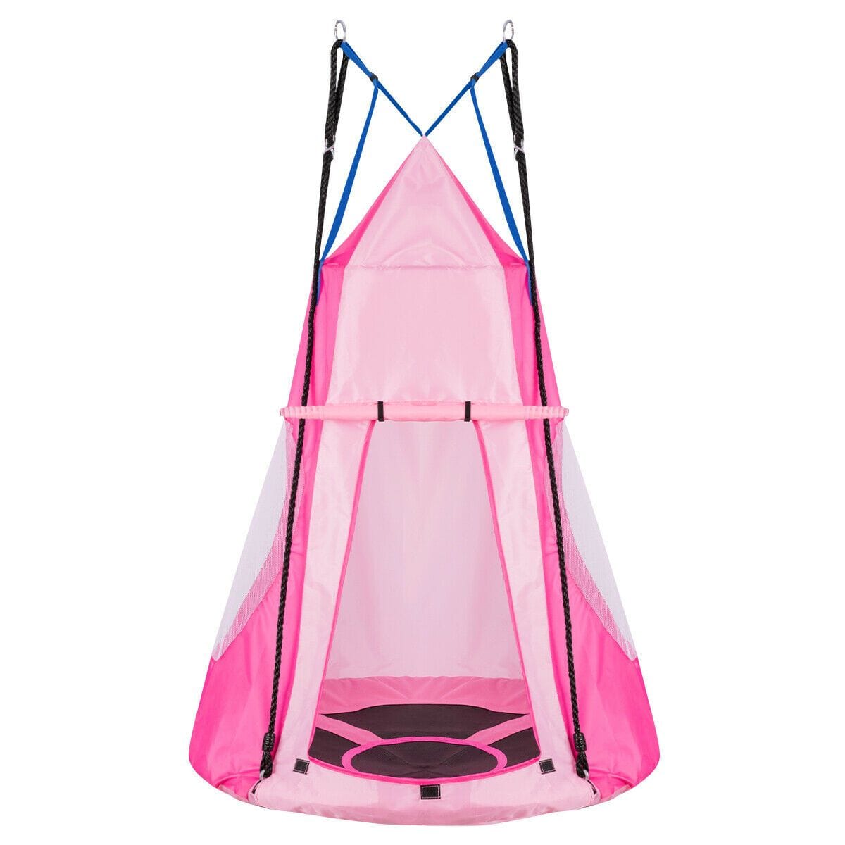 2 in 1 Hanging Tent Tree Swing Set Outdoor Hammock Chair Kids Play Yard Toy - JUST Hammocks