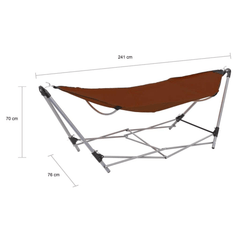 Hammock with Foldable Stand Brown - JUST Hammocks
