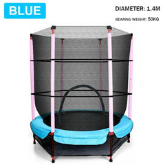 4.5FT Trampoline Round Trampolines Kids Enclosure Safety Net Outdoor Indoor