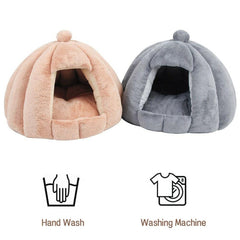Foldable Pet Tent Soft Bed Dog Cat Cave Linter Surface Cotton Filling Skid-free - JUST Hammocks