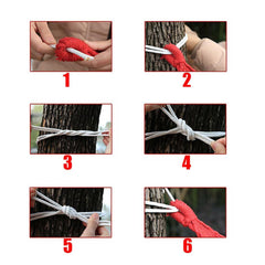 Outdoor Double Hammock Bed Beach Swinging Camping Strong Hanging Tree Strap - JUST Hammocks