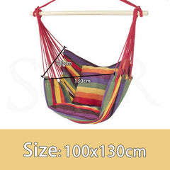 Garden Deluxe Hanging Hammock Chair Outdoor Camping Swing (Red) - JUST Hammocks