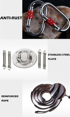 5 x 2.8m Aerial Anti-Gravity Yoga Hammock Invertion Swing Trapeze + Accessories - JUST Hammocks