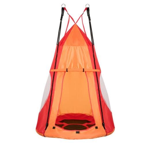 Hanging Tent Tree Swing Set 2 in 1 Outdoor Hammock Chair Kids Play Yard Toy - JUST Hammocks