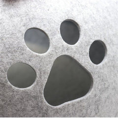 Cat Cave Bed Igloo Soft House Sleeping Bag Mat Grey Kitten Cave - JUST Hammocks