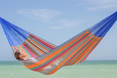 Single Size Cotton Mexican Hammock in Mexicana Colour - JUST Hammocks