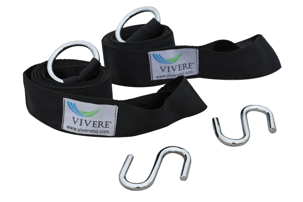 Vivere Eco-Friendly Hammock Tree Straps (2 Pack)