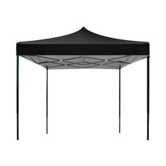 Instahut Gazebo Pop Up Marquee 3x3 Outdoor Tent Folding Wedding Gazebos Black