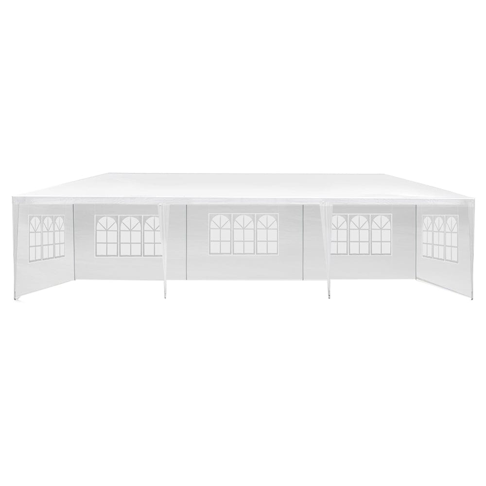 Instahut Gazebo 3x9m Outdoor Marquee side Wall Gazebos Tent Canopy Camping White 5 Panel