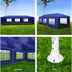 Instahut Gazebo 3x9 Outdoor Marquee Wedding Gazebos Tent Canopy Camping Tent BU