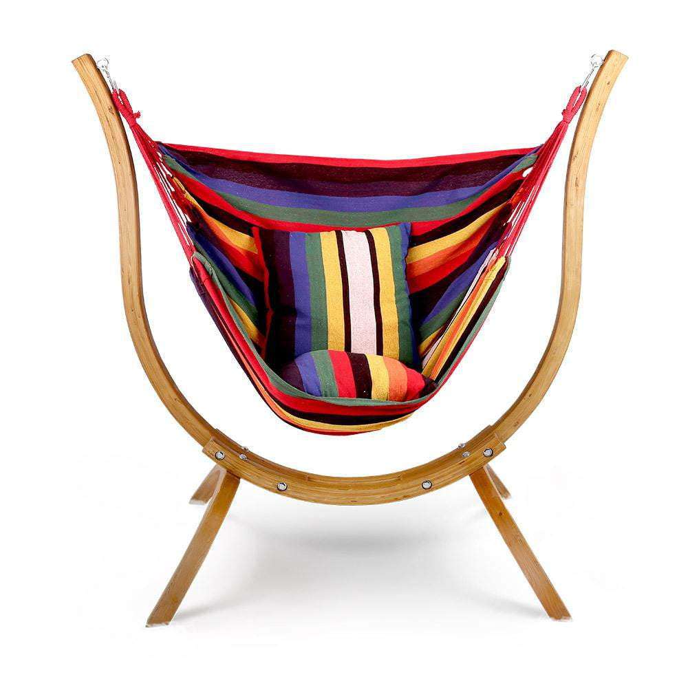 Free Standing Chair Hammock with Wooden Stand - JUST Hammocks