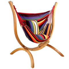 Free Standing Chair Hammock with Wooden Stand - JUST Hammocks