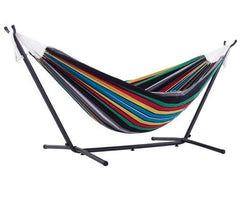 Double Cotton Hammock with Metal Stand Combo (250cm)