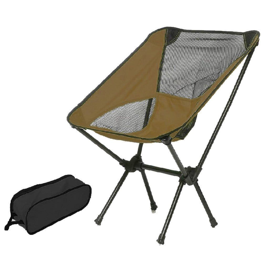 Ultralight Aluminum Alloy Folding Camping Camp Chair Outdoor Hiking Patio Backpacking Blue