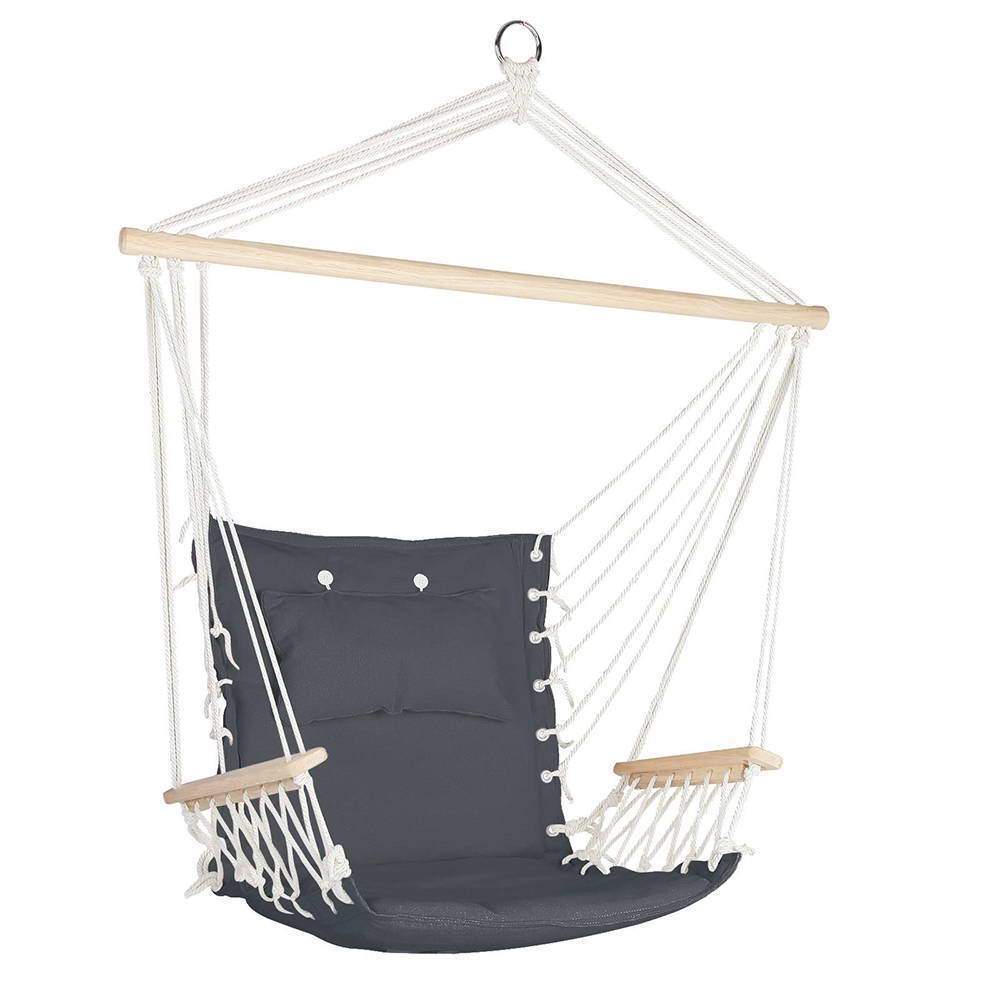 Gardeon Hammock Hanging Swing Chair - Grey - JUST Hammocks