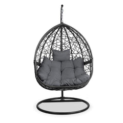 Gardeon Outdoor Hanging Swing Chair - Black - JUST Hammocks