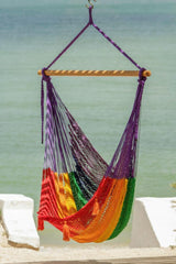 Mexican Hammock Swing Chair Rainbow - JUST Hammocks