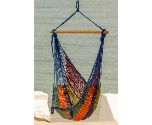 Extra Large Mexican Hammock Chair in Outdoor Cotton Colour Mexicana - JUST Hammocks