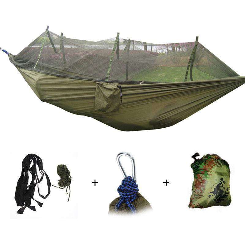 Portable Camping Outdoor Hammock + Mosquito Net - JUST Hammocks