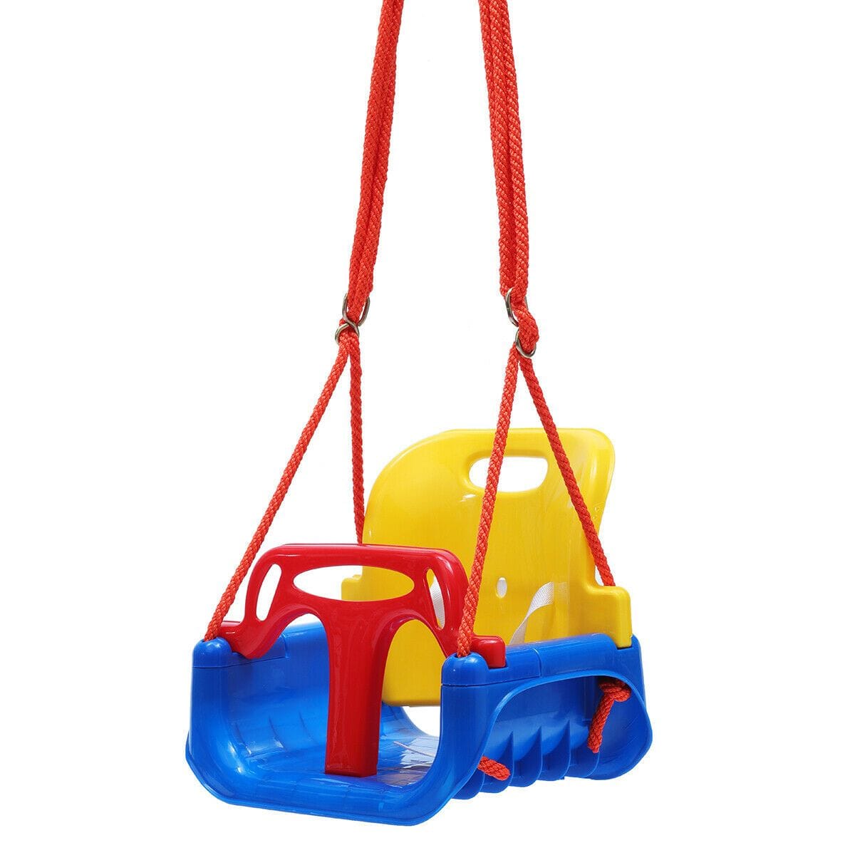 Adjustable Safe Bucket Baby Swing Seat with Seat Belt Kids Outdoor Yard Play - JUST Hammocks