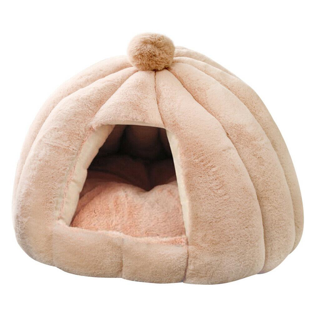 Foldable Pet Tent Soft Bed Dog Cat Cave Linter Surface Cotton Filling Skid-free - JUST Hammocks