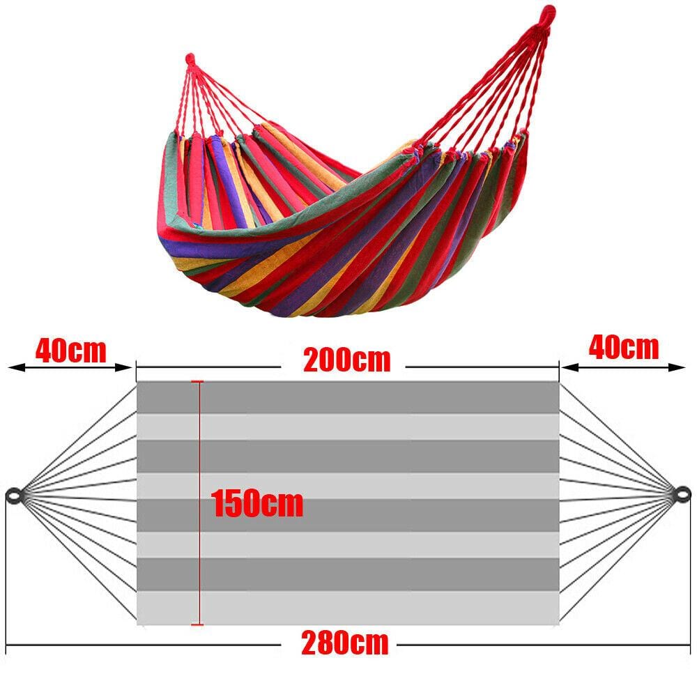 Outdoor Double Hammock Bed Beach Swinging Camping Strong Hanging Tree Strap - JUST Hammocks