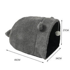 Crinkle Kitty Cat Warm Sleeping House Bed Portable Pet Tunnel Play Toys - JUST Hammocks