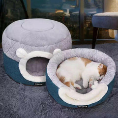 Pet Cat Basket Bed Cat House Warm Cave Kennel - JUST Hammocks