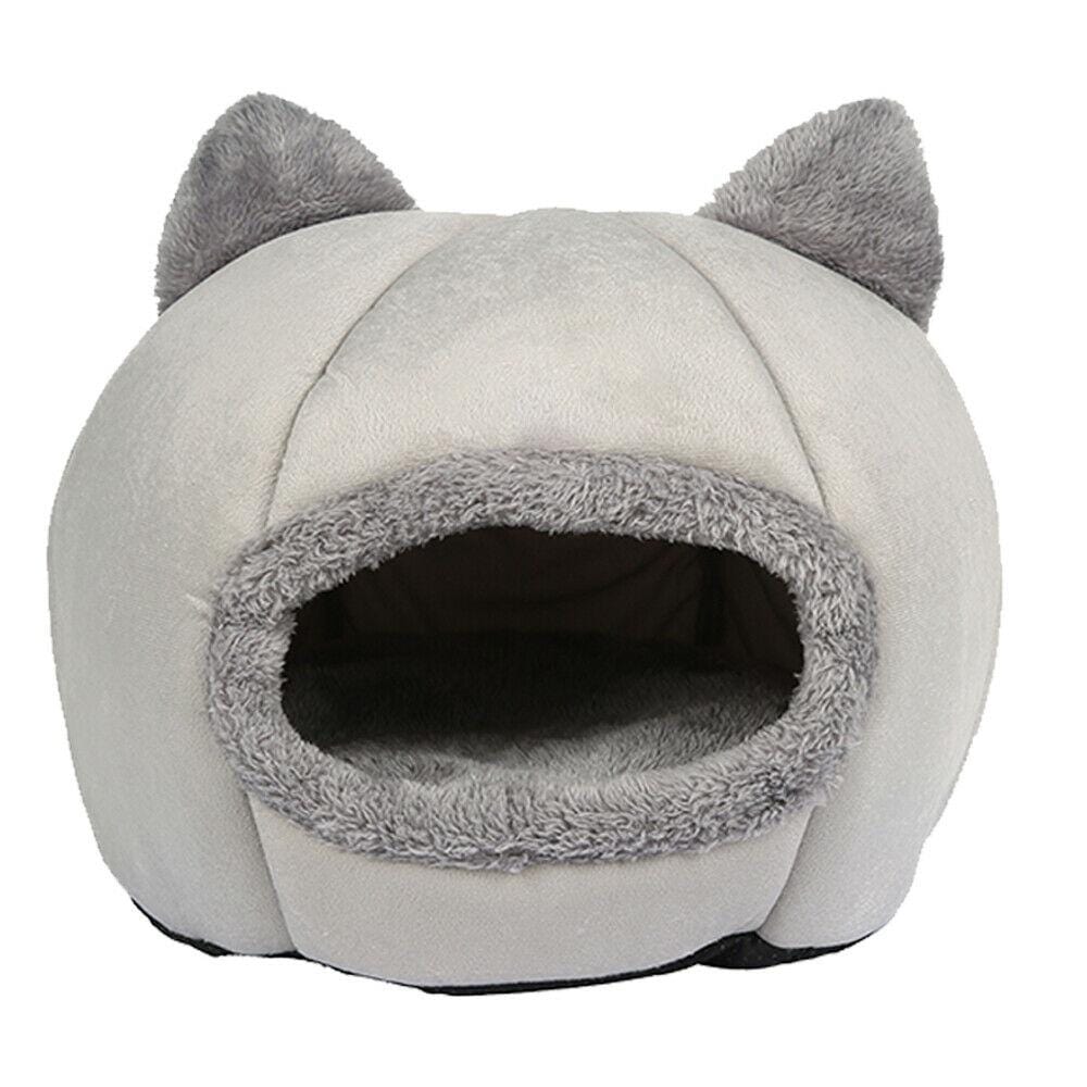 Large Pet Bed Cave Wool Cozy Cat Igloo - JUST Hammocks